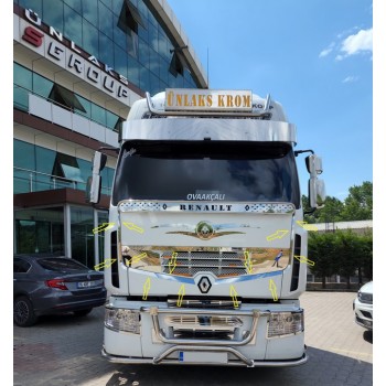 RENAULT,  ÖN GÖĞÜS KROM ÇITA, 4 PARÇA PANJUR