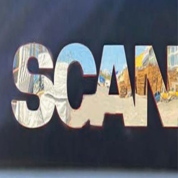 SCANIA, ÖN GÖGÜS YAZI, KUCUK, (G-360)